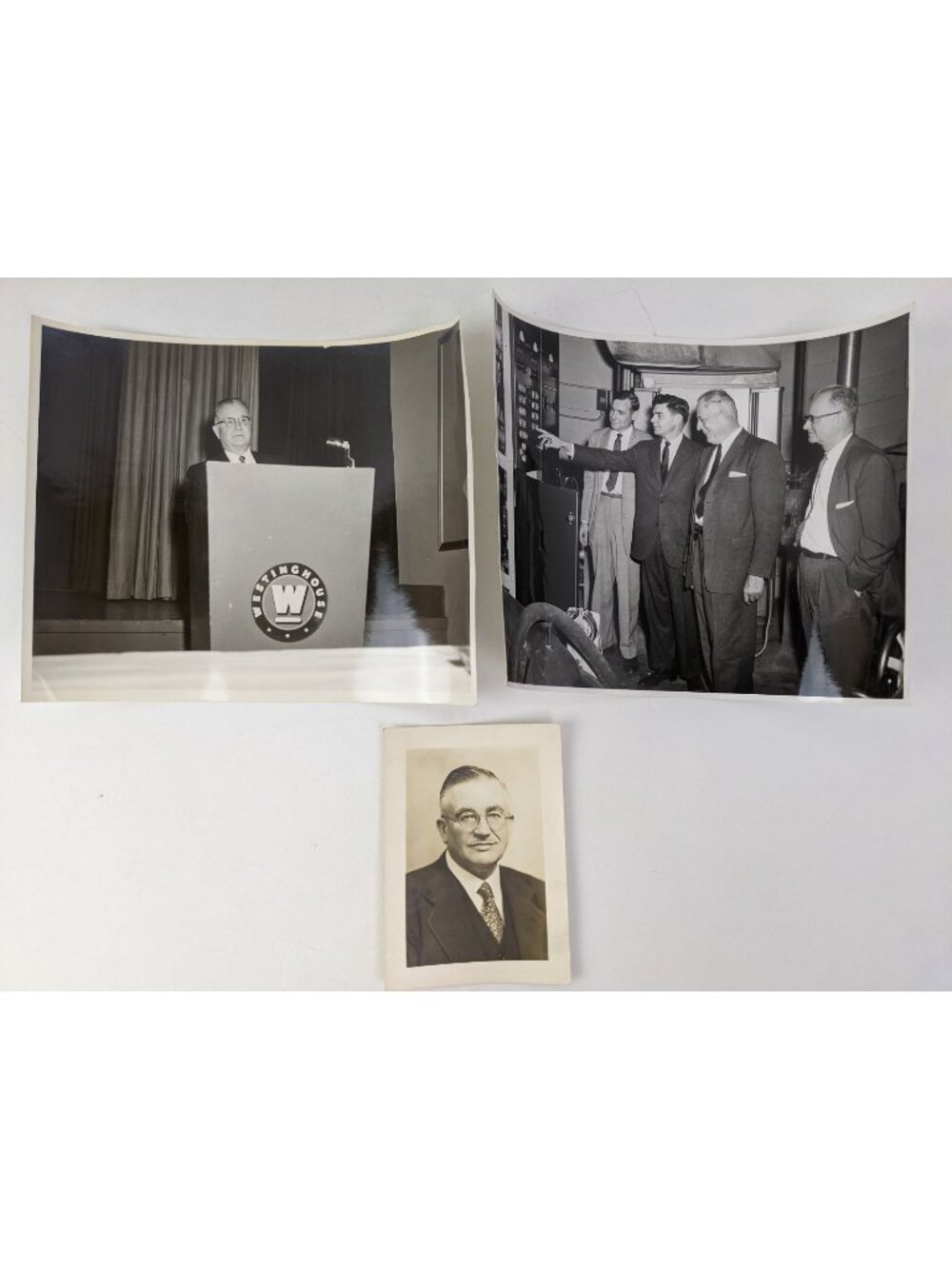 Westinghouse Corp Black White Photos c 1965 Executives Factory Tours Labeled